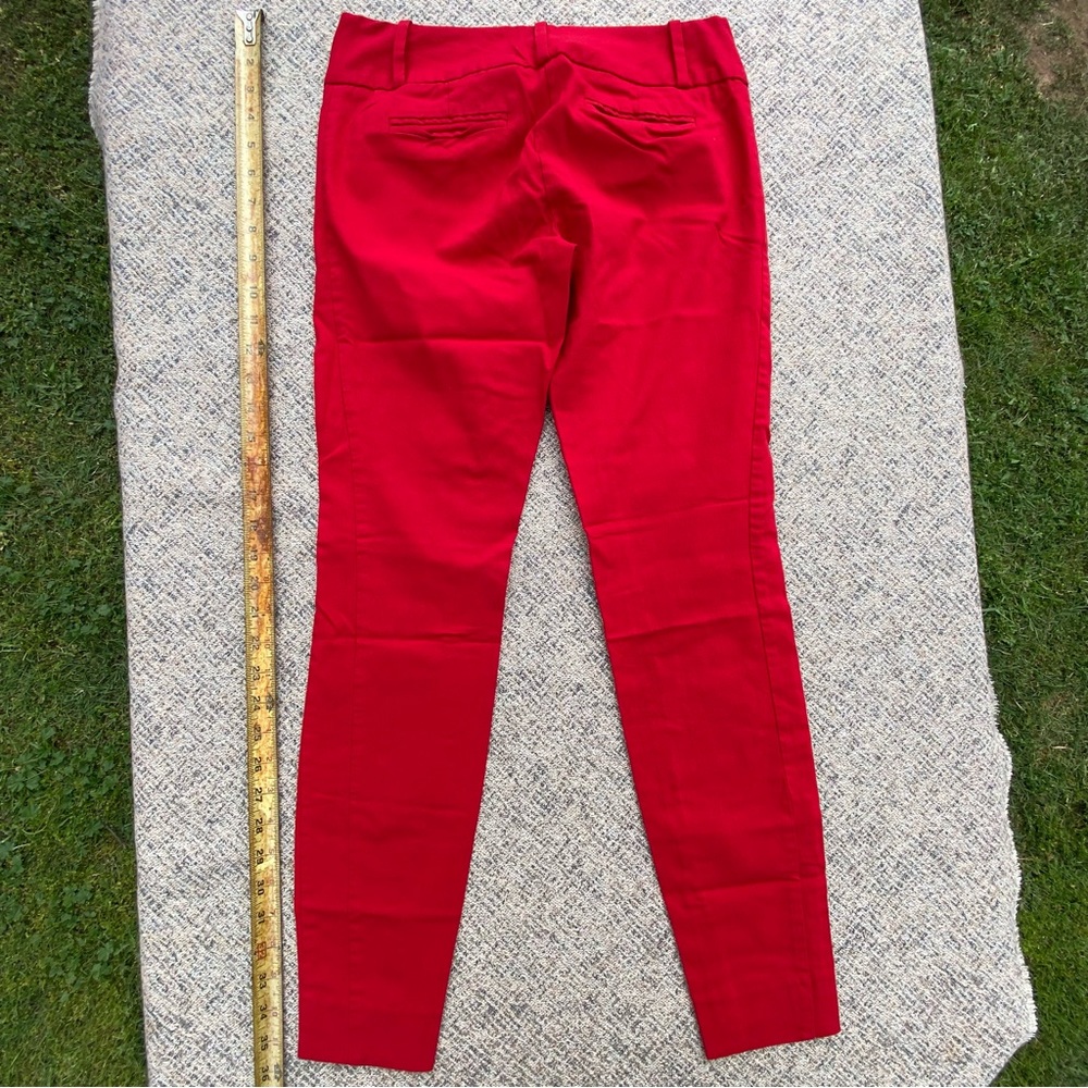 The Limited Exact Stretch Red Skinny Ankle Pant size 0 - Picture 9 of 11
